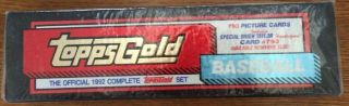 1992 Topps Baseball Gold Complete Factory Set 793 Cards Low