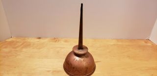 Vintage Eagle Thumb Pump Oil Can Oiler Made In Usa