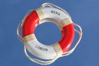P&o Orient Line Ss Iberia Miniature Souvenir Life Ring Purchased Onboard