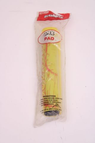 Vintage Nos Schwinn Scrambler Tornado Bmx Pad Yellow Plastic Cover,  Usa Made
