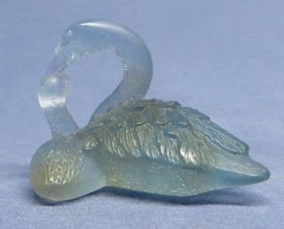 Vintage Daum France Art Glass Mother Swan And Baby Cygnet