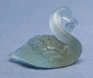 Vintage Daum France Art Glass Mother Swan and Baby Cygnet 3
