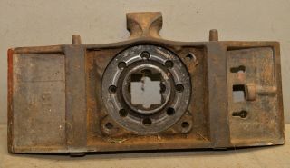 Antique Emmert turtle back pattern maker vise 1891 patent back jaw & slide E1 2