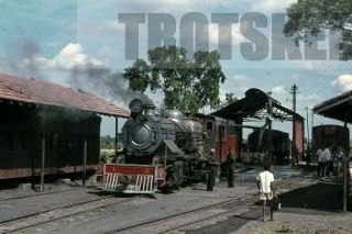 35mm Slide India Indian Railways Steam Loco 3 S Pulgaon 1979