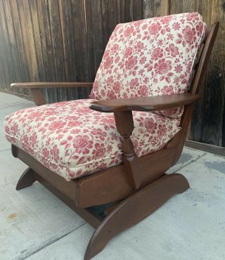 Vintage Heywood Wakefield Mid Century Modern Rocker Lounge Chair Arm Chair