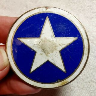 Star Enamel Radiator Badge Emblem 1924 Only Durant Motors