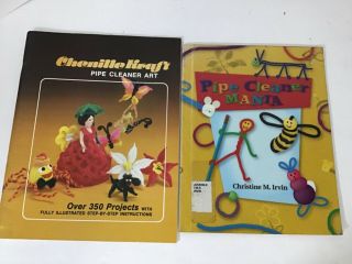 Vintage 1983 Chenille Kraft Pipe Art Book Plus Pipe Cleaner Mania