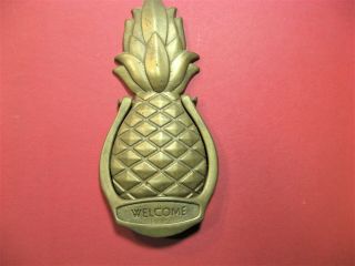 Pineapple Door Knocker - Solid Brass - Vintage