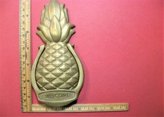 Pineapple Door Knocker - Solid Brass - Vintage 3