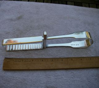 Early Old Sheffield Plate English Asparagus Tongs - Willmore,  Birmingham Ca 1810