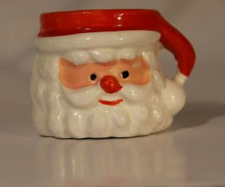 Vtg Chg Japan Santa Claus Small Tiny Christmas Mug Cup Jolly Old Elf Tea Party