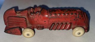 Antique Hubley Cast Iron Boat Tail Racer / Race Car 3 3/4”.