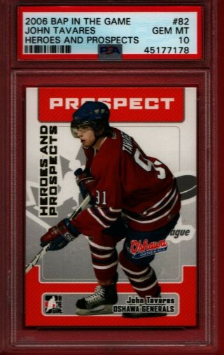 2006 - 07 Itg Heroes And Prospects John Tavares Pre Rookie Psa 10 Rc 82