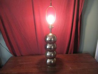 Mid Century George Kovacs 4 Ball Stacking Brass Lamp Vintage Space Age Modern
