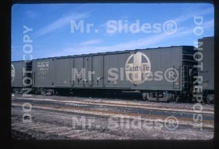 Slide Atsf Santa Fe Express Box Car 2144 In 1968