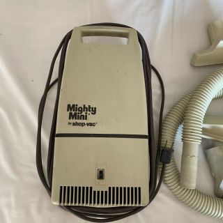 Mighty Mini M100 Shop Vac Vacuum Cleaner Powerful Compact Vintage W/ BOX 2