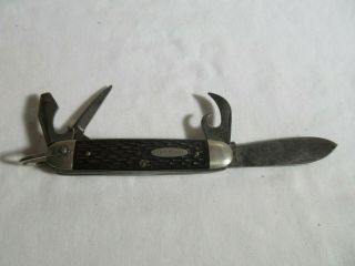 Vintage Schrade Old Timer Ulster Folding Pocket Knife Carbon Steel