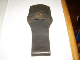 Antique U.  S.  Civil War Socket Bayonet Leather Frog; Marked B.  H.  & G20