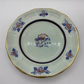 Vintage Set Of 3 Adams Calyx Ware Georgian Dinner Plates (hg - A1)
