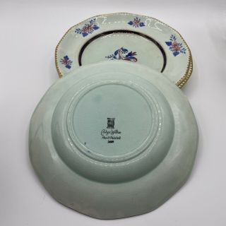 Vintage Set of 3 Adams Calyx Ware Georgian Dinner Plates (HG - A1) 3