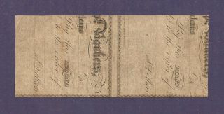 CONFEDERATE 1861 ORLEANS,  JACKSON & GREAT NORTHERN RAILROAD - 2 DOLLAR NOTE 2
