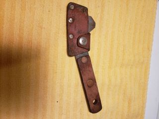 Bell System Cable Splitting Knife Tool R H Buhrke Sheath 10 - 66 Leather Vintage