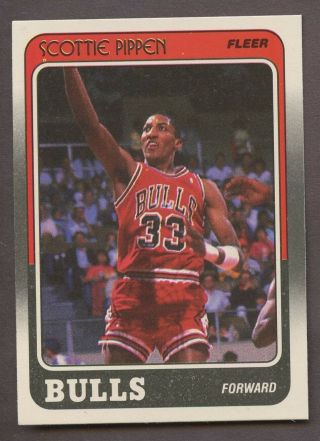 Scottie Pippen 1988 - 89 Fleer Basketball 20 Rookie Chicago Bulls Rc Hof Hot