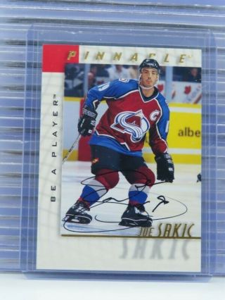 1997 - 98 Pinnacle Be A Player Joe Sakic Auto Autograph Avalanche S63