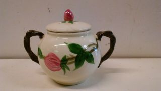Vintage Franciscan Ware Desert Rose Sugar Bowl/ Lid (fe - 4)