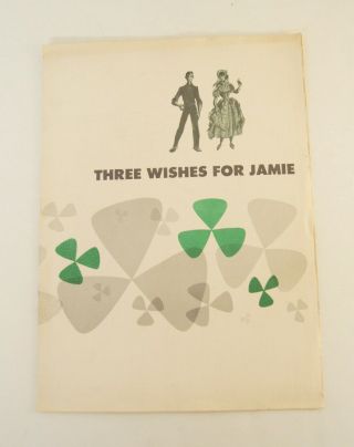 Three Wishes For Jamie Broadway Musical Play Vintage Program Souvenir 1950 
