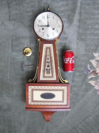 Antique Small Seth Thomas Banjo Wall Clock