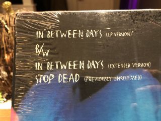 Vintage LP Vinyl Record Of The Cure In Between Days 1985 First U.  S.  VG,  \ EX 3