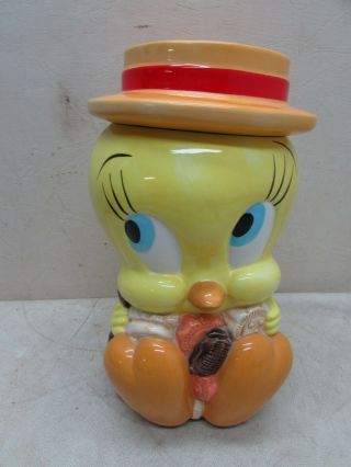 Vintage Tweety Bird 1997 Warner Bros Looney Tunes Gibson Cookie Jar Cartoon