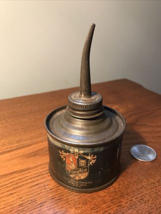 Rare Vintage Maytag Household Oil Advertising Tin Metal Handy Oiler Sign No Resv
