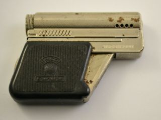 Vintage Austrian Petrol Cigarette Lighter Imco 6900 Gunlite Pistol / Functional