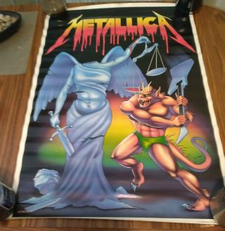 Vintage 1980s Metallica Poster Great Artwork@@@@