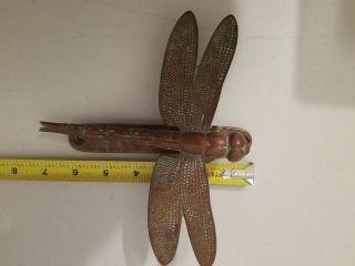 Vintage Antique Dragonfly Door Knocker Heavy Bronze/brass