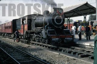 35mm Slide India Indian Railways Steam Loco 32023 1971