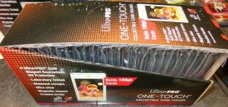 Box Of (25) Ultra Pro 1 One Touch Magnetic Card Holders 100pt