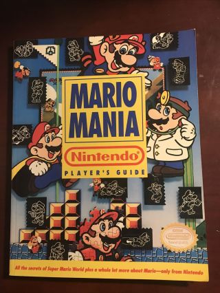 Vintage Mario Mania Nintendo Players Guide Book (1991)