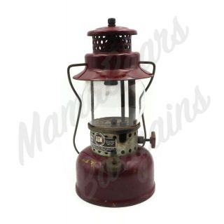 Vintage Red Agm American Gas Machine Company Model 3016 Single Mantel Lantern