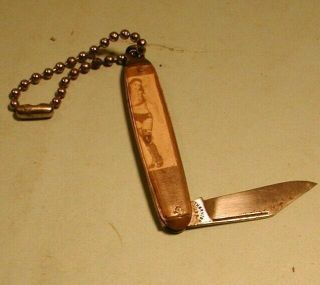 Vintage Pin - Up Female Single Blade Pocket Knife By Thornron 1