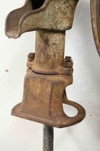 Vintage Water Pump Cast Iron Barnes Mfg Co Hand Water Well Pump Farm Primitive 3