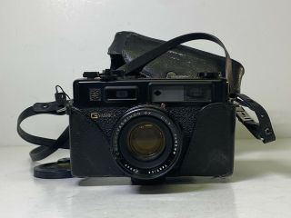 Vintage Black Yashica Electro 35 Film Camera W/ Yashinon Dx 45mm 1.  7 Lens