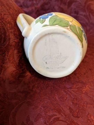 Vintage Red Wing Pottery Hand Painted Creamer Pitcher 3