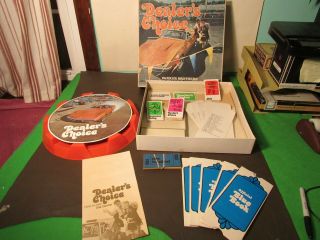 Vintage 1972 Dealer’s Choice Board Game Car Salesman Parker Bros.  Complete