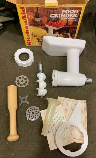 Vintage Hobart Kitchenaid Stand Mixer Attachment Food Grinder Model Fg - A