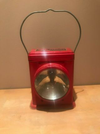 Vintage Dry Cell Delta Red Bird Electric Lantern