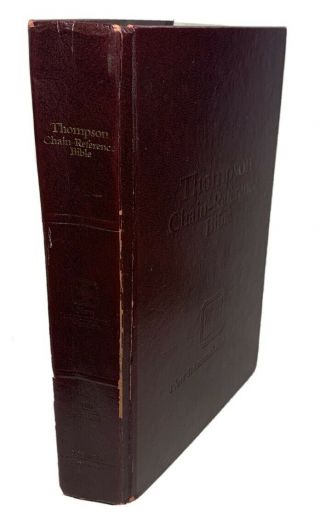 1983 Vintage Thompson Chain Reference Hardcover Bible Niv Zondervan