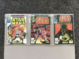 Star Wars King Size Annual 1,  2 And 3 All Near By Marvel Vintage